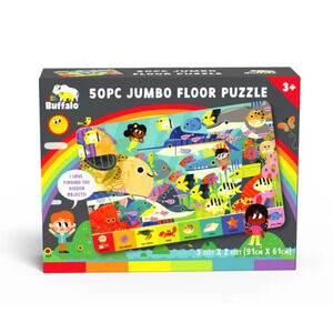 Little Buffalo, Ocean Glow, Sea Life, Interlocking Floor 50 Pc Jigsaw Puzzle